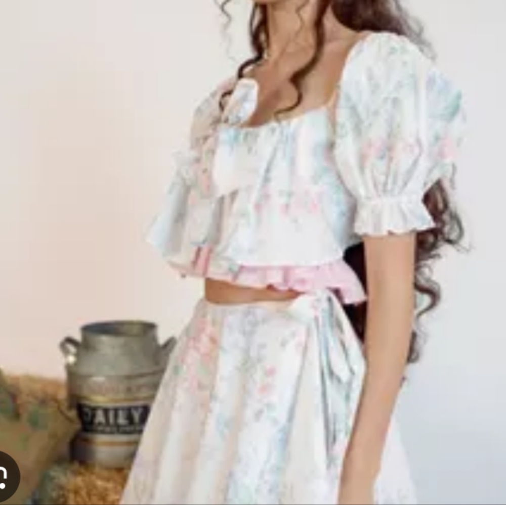 Selkie Mrs Darcy 3 Piece Picnic Skirt Set Size L